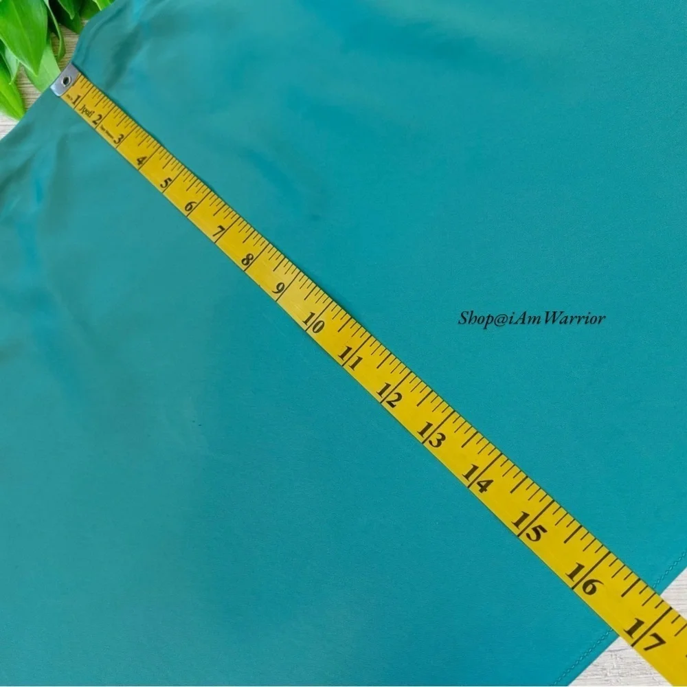 J.Crew turquoise satin pull on mini skirt *shop@iamwarrior